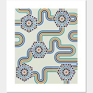 Mozaic Maze - Hexa Jewel Posters and Art